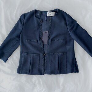 Piazza Sempione tailored cotton mesh blazer